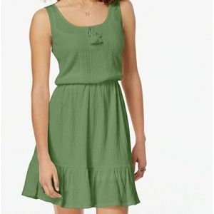 💜 Ruffled-Hem Peasant Dress BeBop